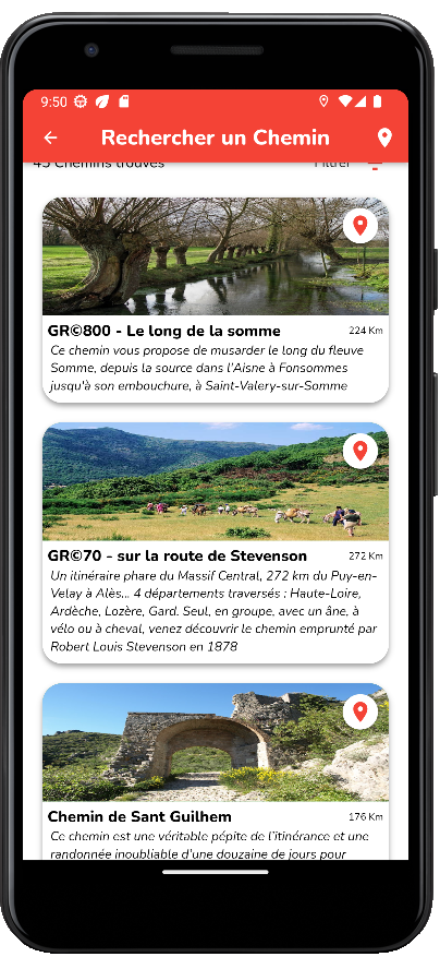 rando connect randonnée application mobile itinérance rando